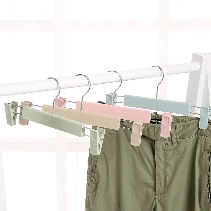 

Non-marking Non-slip Pants Clip Plastic Pants Hangers Hangers For Clothes, As same as picture