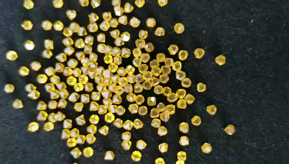 Mono Crystal Hpht Yellow Synthetic Diamond Rough Buy Mono Crystal