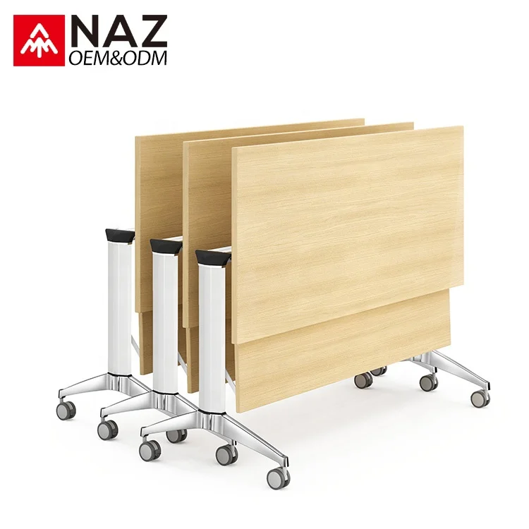
Foldable And Movable Training Conference Table With Wheels For Training Room 