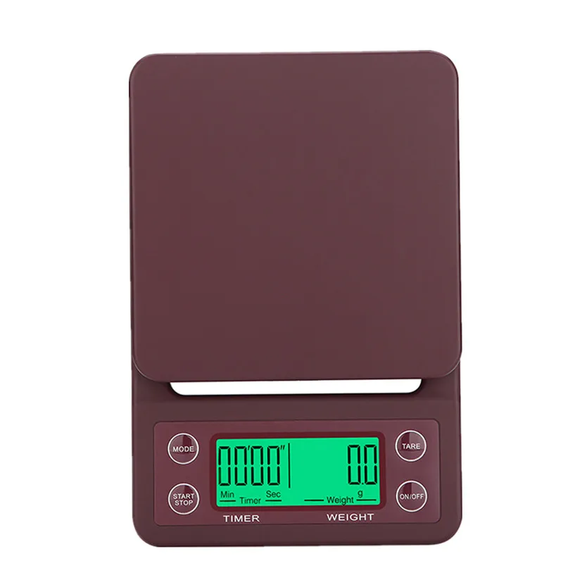 

3kg/0.1g Digital Coffee Scale with Timer Multi Balance Kitchen Weight Scale LCD Electronic Scales MS-K07, Black