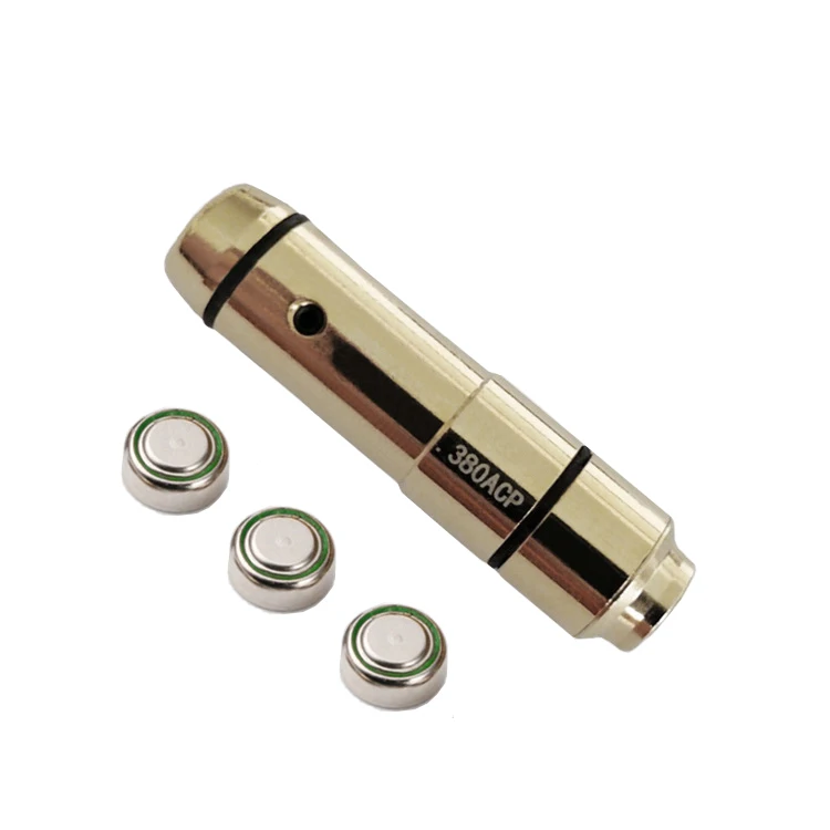 

SPB-380 9 mm laser Bore sight cartridge bullet for shooting enthusiasms indoor safety shooting training, Gold