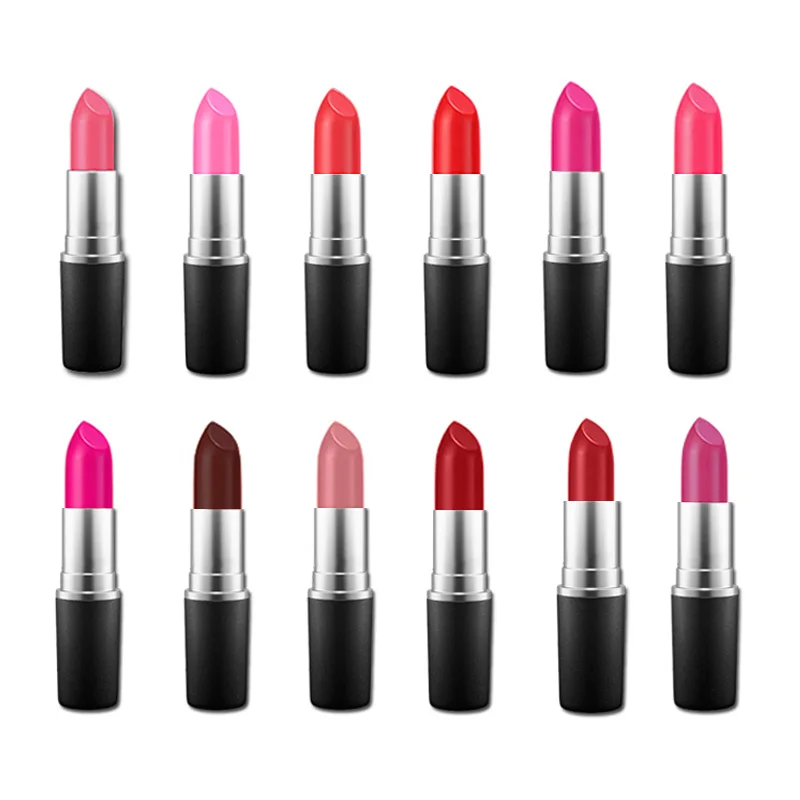 

No brand lipstick make your own logo black bullet matte lipstick