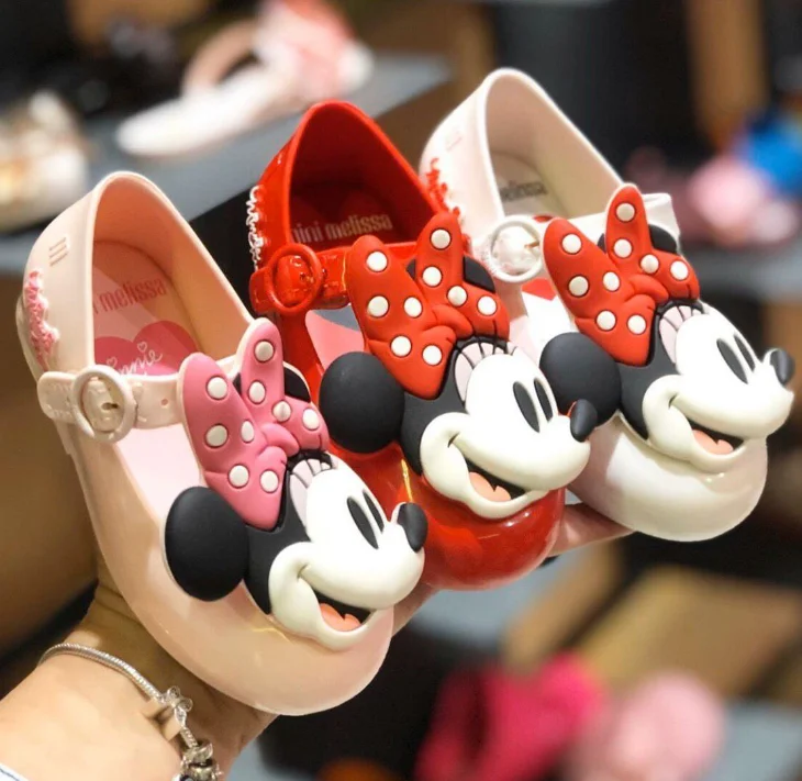 

2020 Brazil design cute cartoon mouse kids girl's pvc shoes