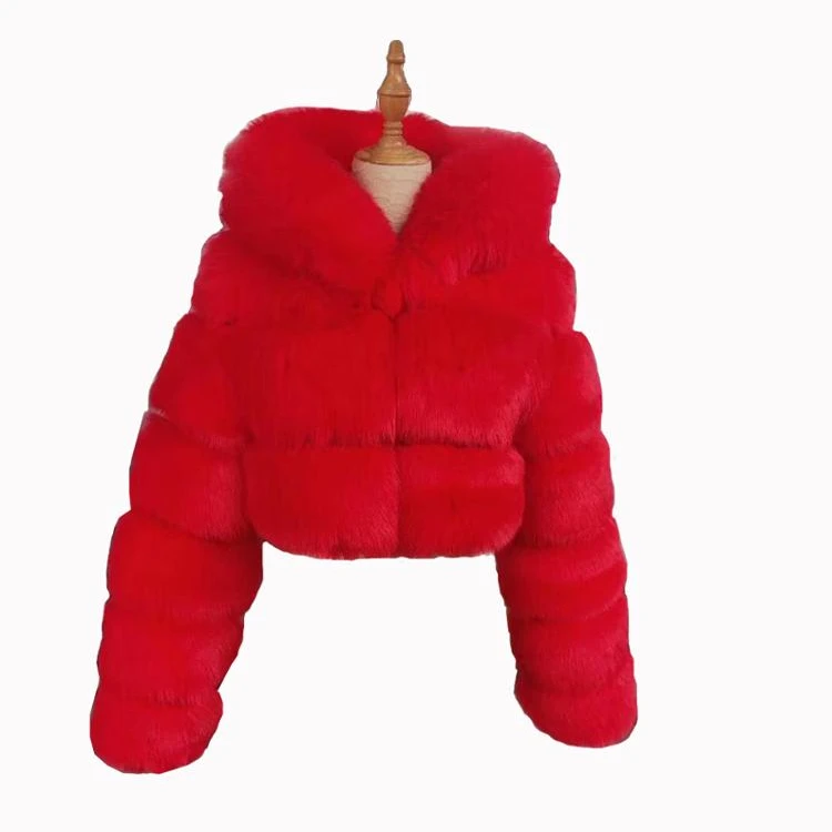 2020 New Arrivals women Long Sleeve Fashion Faux Fox Fur winter women's short fur jackets