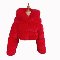 

2020 New Arrivals women Long Sleeve Fashion Faux Fox Fur winter women's short fur jackets