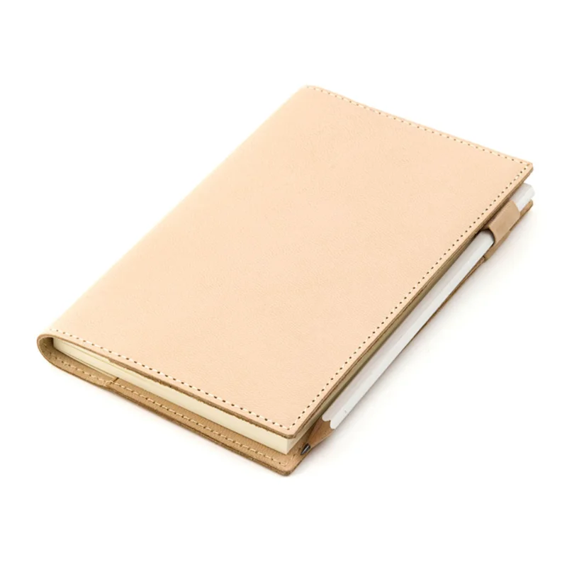 Wholesale A5 Notebook Business Gift Vintage Genuine Leather Diary With Pen Holder Christian Journal Custom Logo Planner