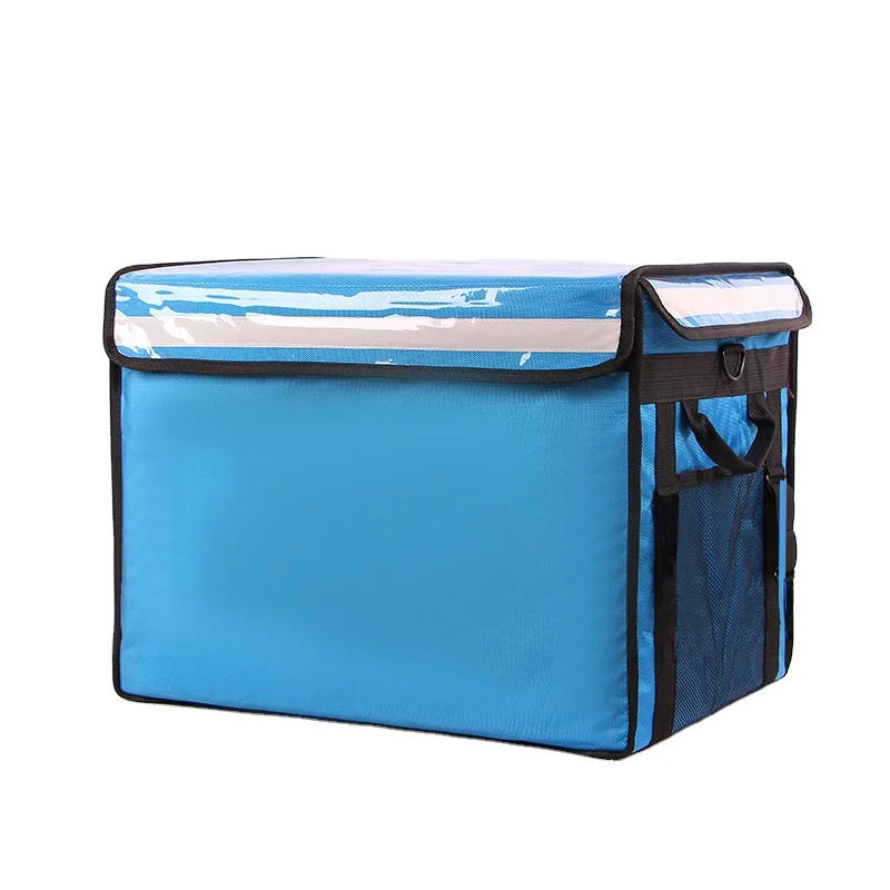 

62L Blue Insulated Nylon Food Delivery Bag For Hot Warmer food