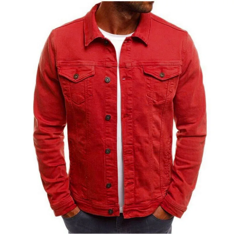 

Jeans Men's Denim Trucker Jacket, As shown