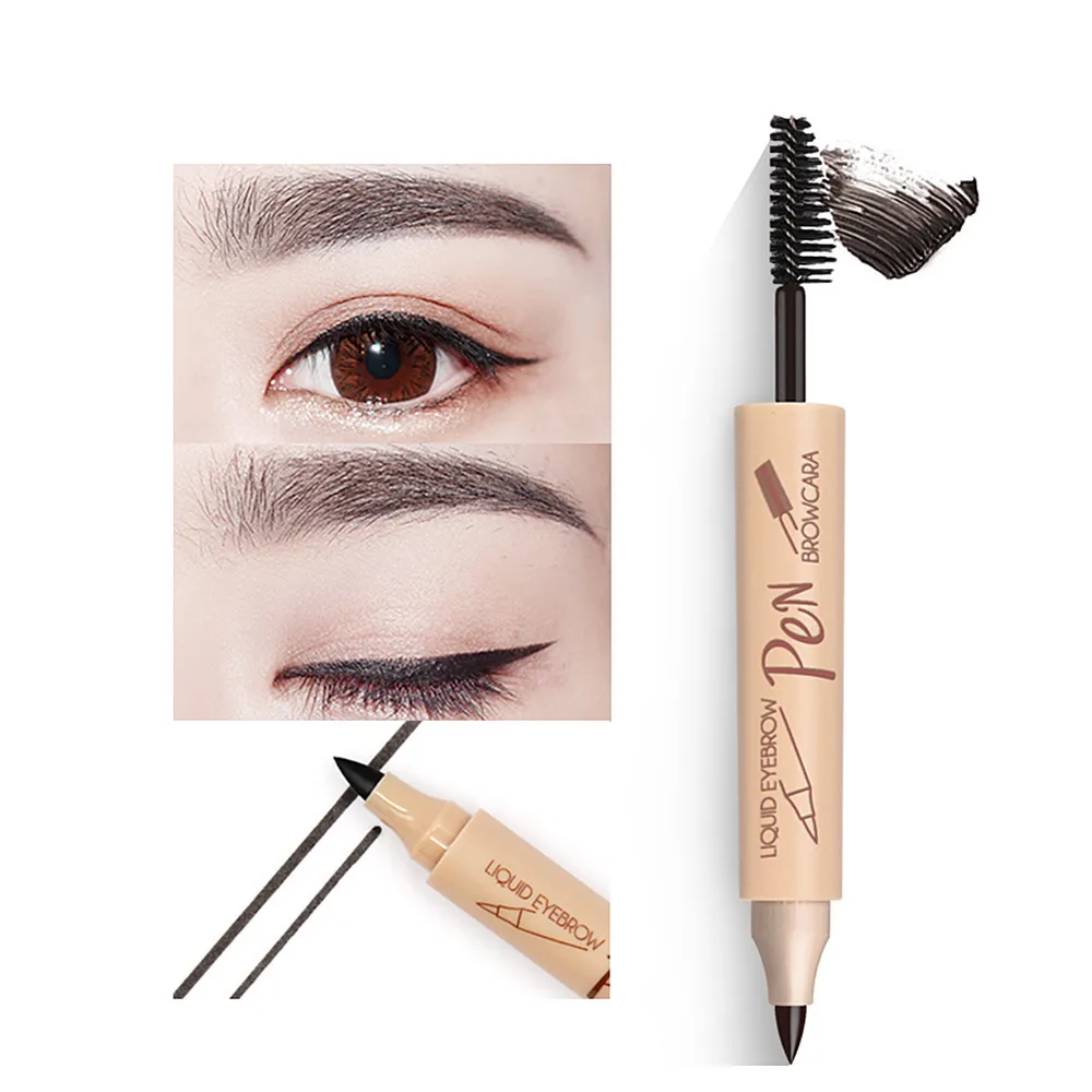 
Double Head Eyebrow Waterproof 4 Colors Eyebrow Pencil Permanent Eyebrow Cream 