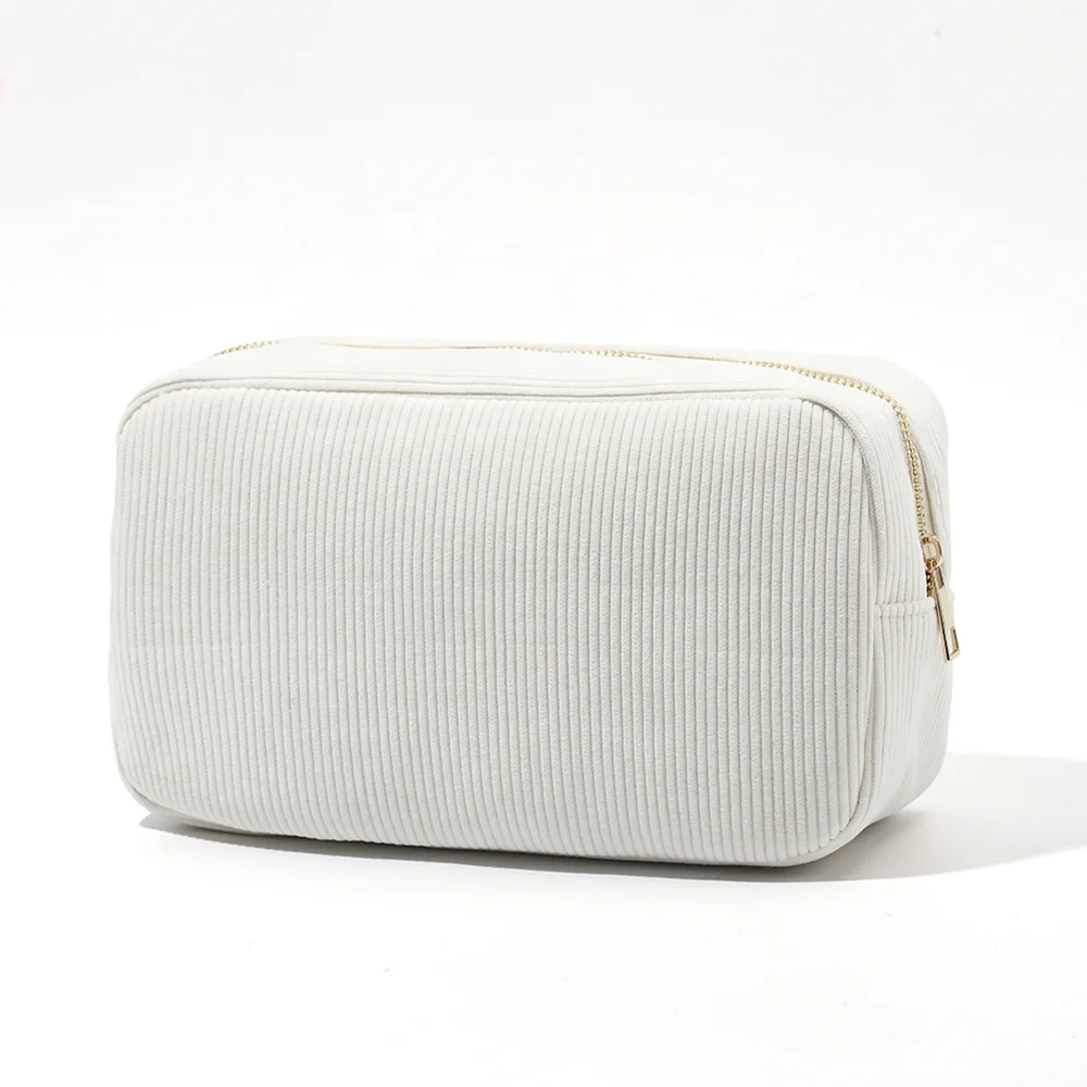 

Trend products 2021 New Arrivals Fashion Women Pink Corduroy Cosmetic Bag Cosmetics Shopping Bags Pouch Bag