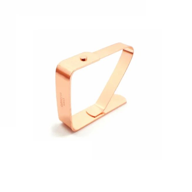 

Stainless Steel Rose Gold Tablecloth Decking Clips Metal Tablecloth Clamp