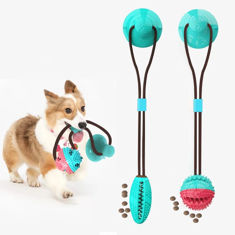 

Amazon hot wholesale interactive Dog Toy With Suction Cup Pet Molar Bite dog tug toys for dogs