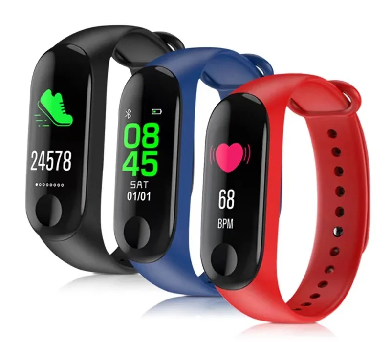 

Newest Item Fitness Tracker M3 Smart Watch With Sleep Heart Rate Monitor