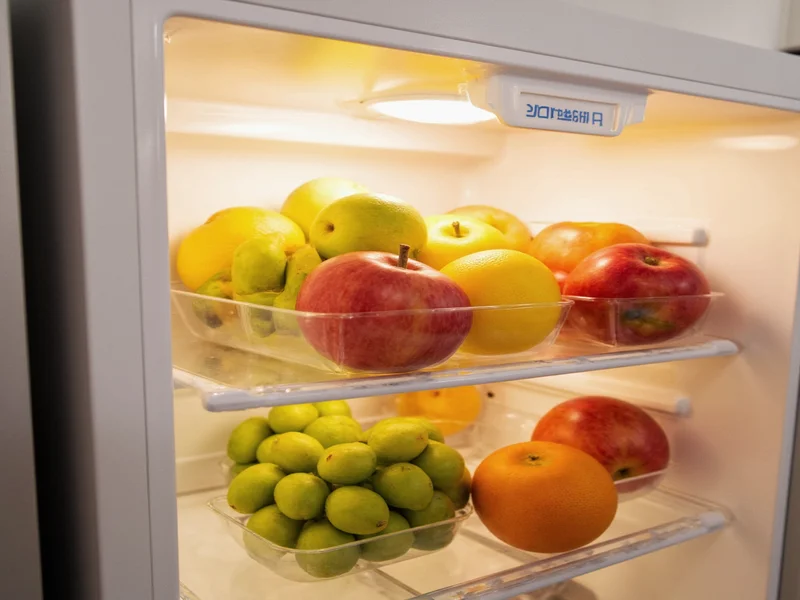 Preventing gnats by storing fruit in refrigerator
