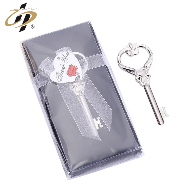 

Hot sell zinc alloy cheap silver 3D key chape bottle opener for wholesale