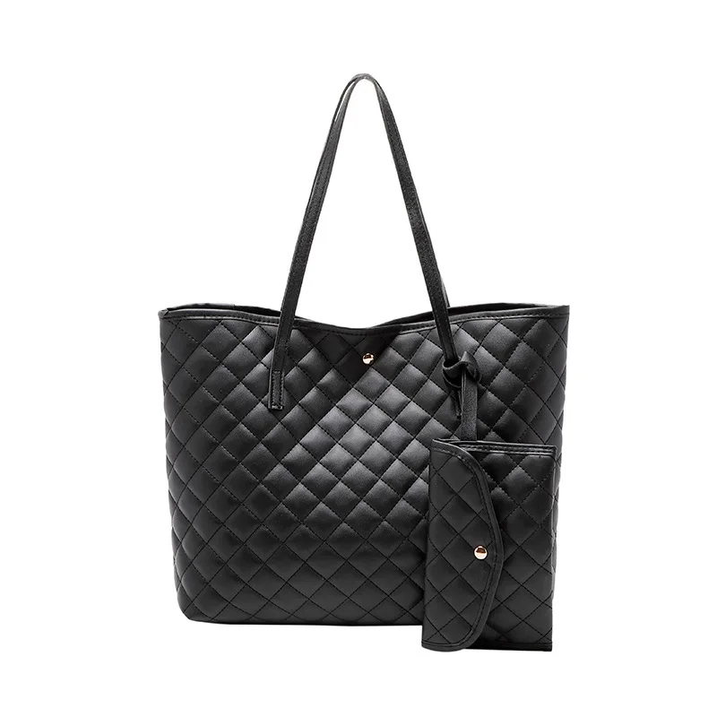 

Fashion Casual Ladies Shoulder Bag New Autumn And Winter Rhombus Diamond Lattice Handbag Retro Texture With Purse Tote Bag, Black,white,brown,red,pink