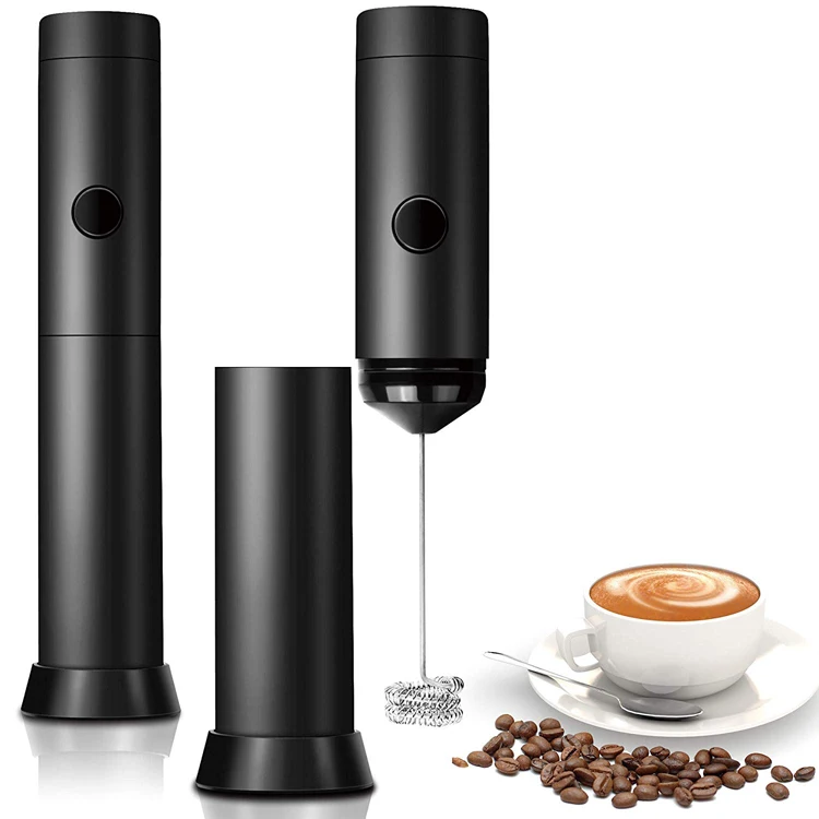 

Custom Logo Soft Plastic Electric Foam Maker automatic milk frother, Black/white