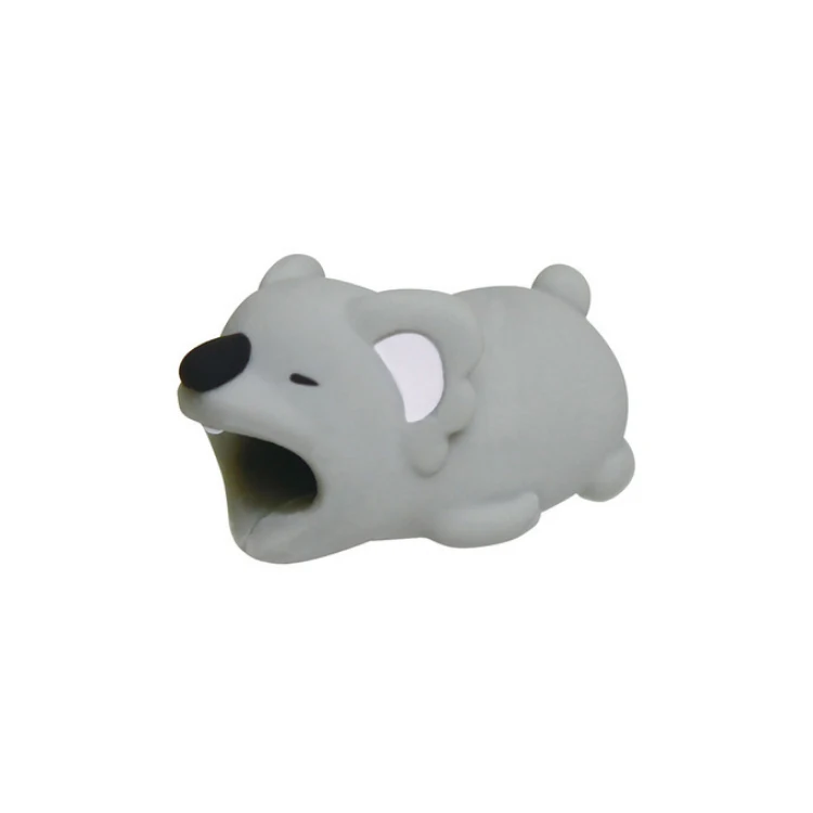 
silicone protective cartoon animal cover protector cable bite for usb cable 