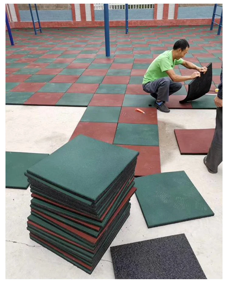 New arrival gym rubber floor mat rubber tiles