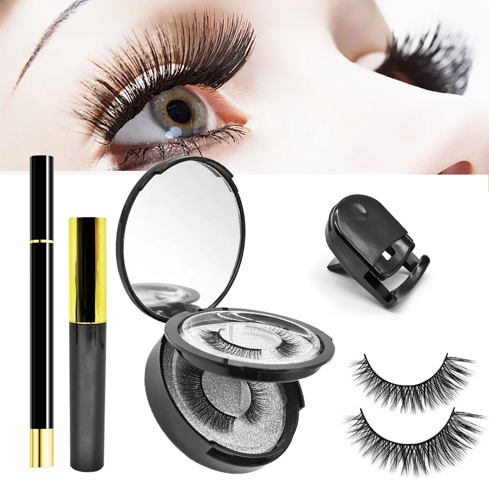 

wholesale custom logo magnetic false eyelash for sale