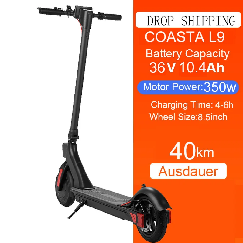 

New Style COASTA L9 E Electric Water Scooter Controller Electric Scooter With Pedal Eu Warehouse Adult, Black