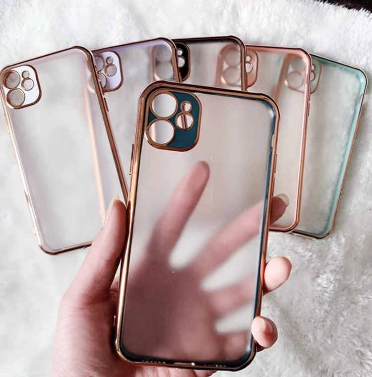 

Fashion Style Slide Camera Matte Electroplating Bumper Colorful Hard PC TPU Cell Mobile Phone Back Cover Case For Iphone 11