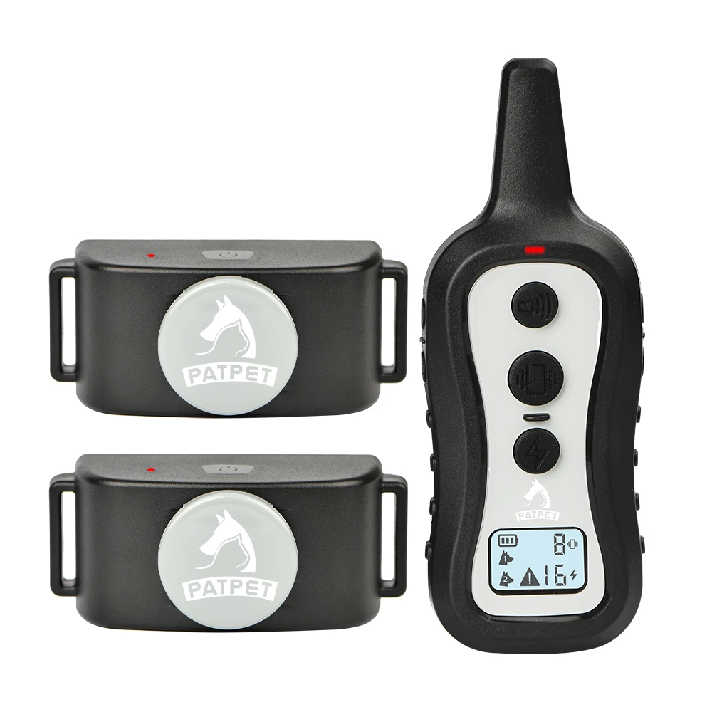 

100% Waterproof Rechargeable Shock Collar For Medium Large Dog Training Collar with 1000ft Remote for 2 or 3 Two Dogs Waterproof