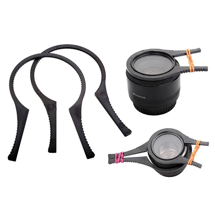 

48-58mm, 62-77mm in Diameter Camera Lens Filter Wrench Kit For Camera Lens Filter, Black