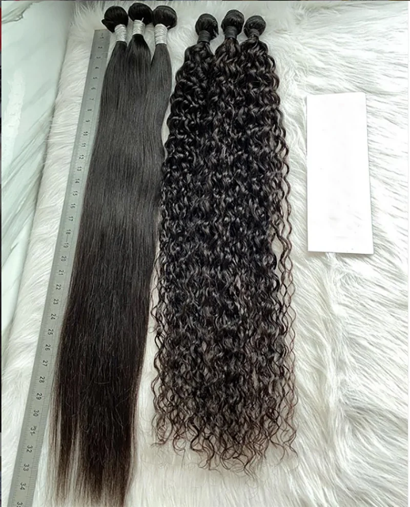 

Bundles With Closure Brazilian Hair Weave Bundle Sunlight Non Remy Lace Closure Human Hair 4 / 3 Bundles With Closure, Natural black,1b