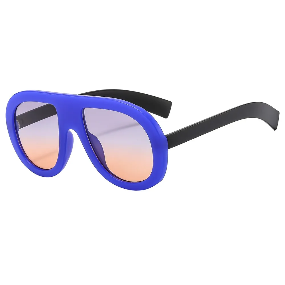 

2023 Newest fashion square oversized sunglasses big frame colored sunglasses for men and women