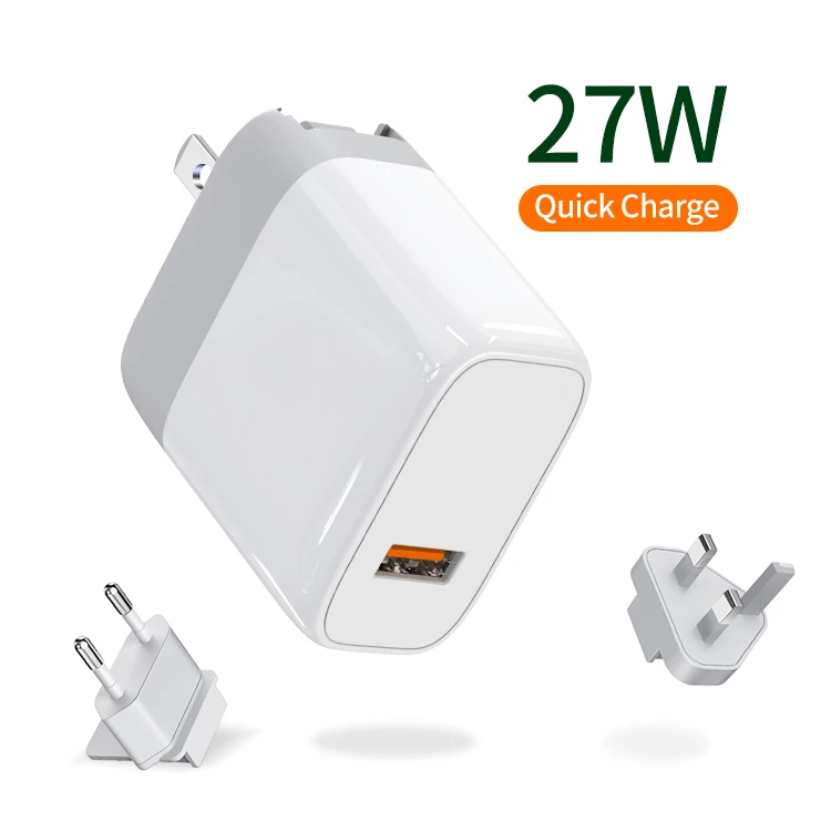 

GOOD-SHE 27W QC3.0 USB Portable charger for four-in-one wireless fast charge charger USB adapter, Black white
