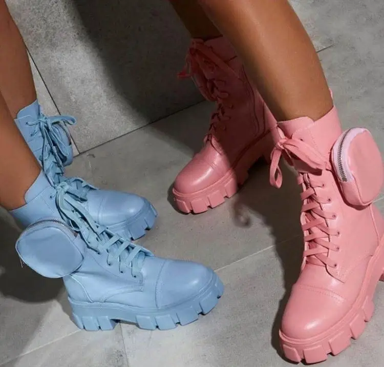 

Stylish Comfortable Shoes Casual Boots Breathable Soft Woman Chunky Shoes Women boots