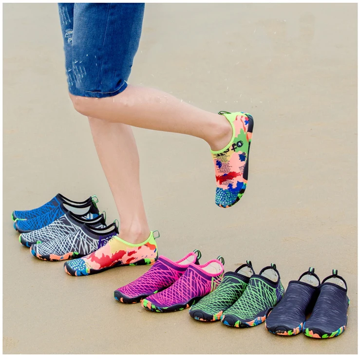 

Unisex Sport Black Sport Water Skin Beach Aqua Shoes, Customized