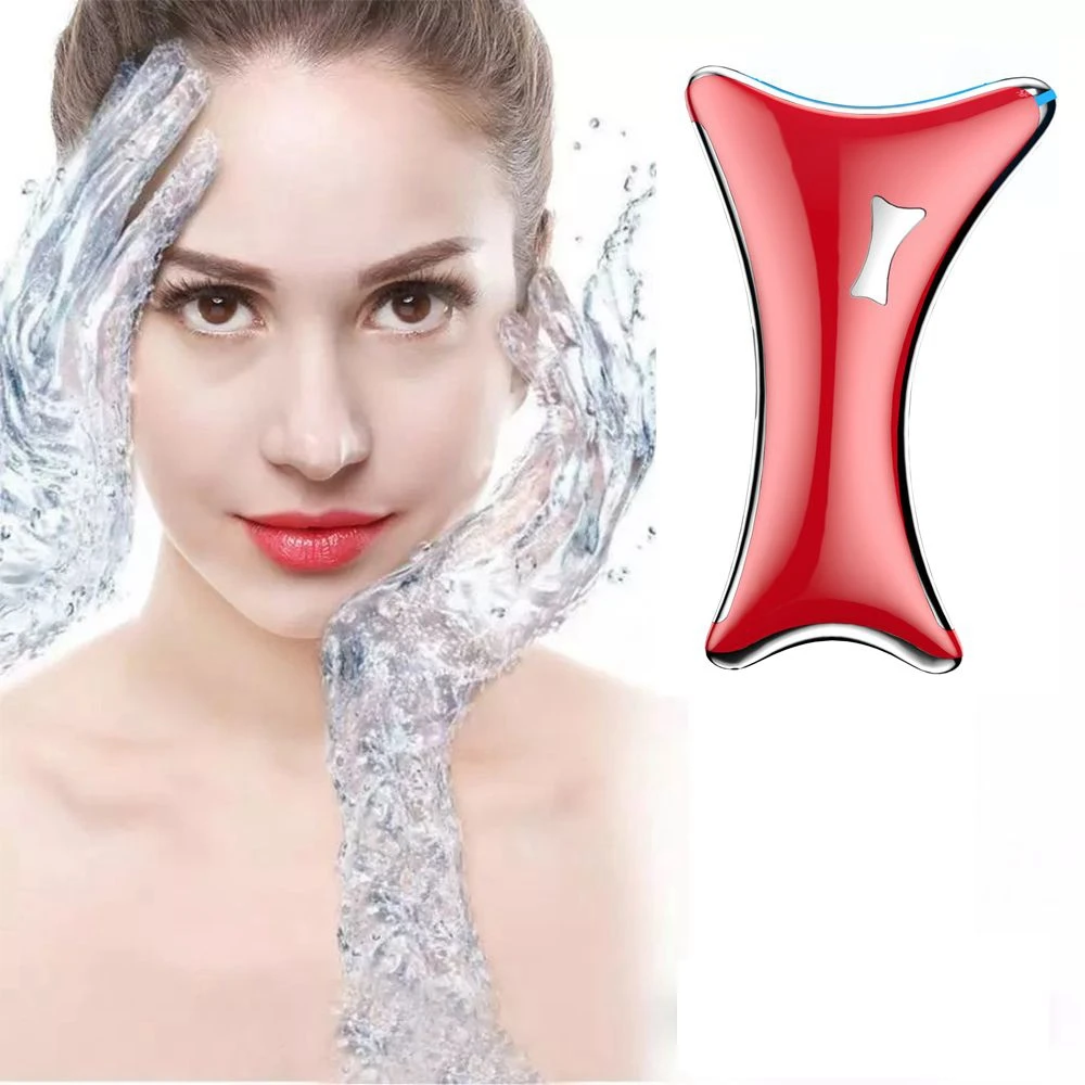 

Hot seller 2021 Skin care Microcurrent Vibrating V Shape Face Scraping Electric Guasha Roller Massager Skin Beauty Care Facial