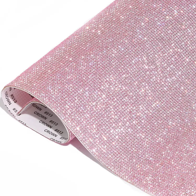 

diamond sheet sticker rhinestone sheets adhesive stone stickers for garments Pink