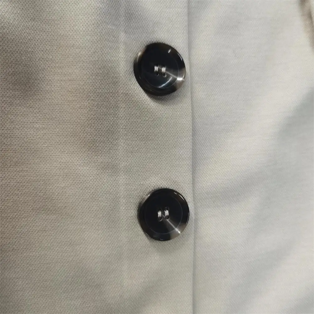 
Casual Soft knitted long-sleeved button dress with belt 