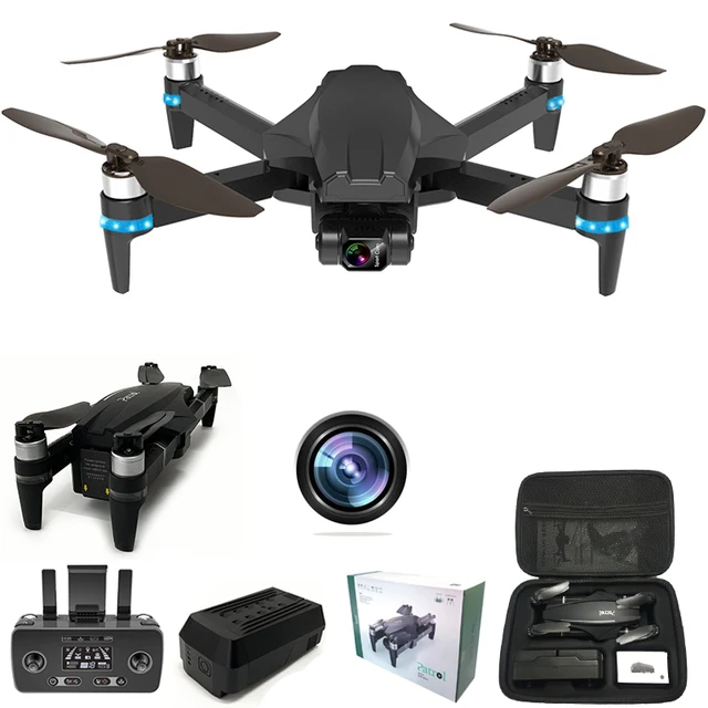 

2022 Sky Fly 903 Drone Quadcopter GPS 5G WIFI 4k HD Mechanical 3-Axis Gimbal Camera Supports TF Card RC Drones Remote 1200 Meter, Black