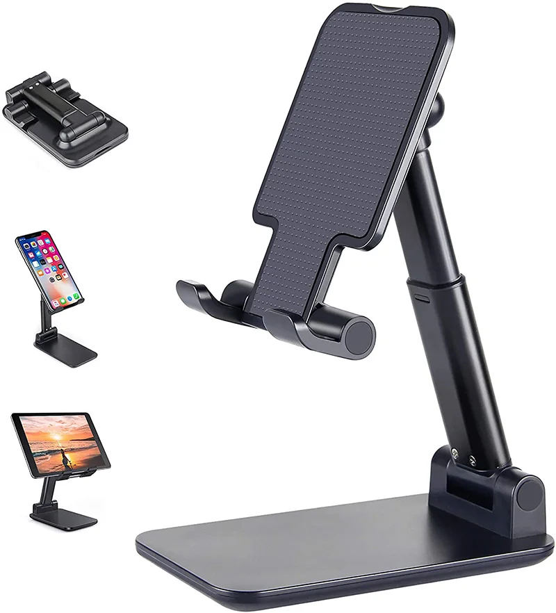 

Universal Metal Desktop Tablet Holder Table Cell Foldable Extend Support Desk Mobile Phone Holder Stand For iPhone iPad Xiaomi, Multi