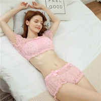 

2019 new design 100% spandex tube top suit sexy sweet lolita bra set underwear