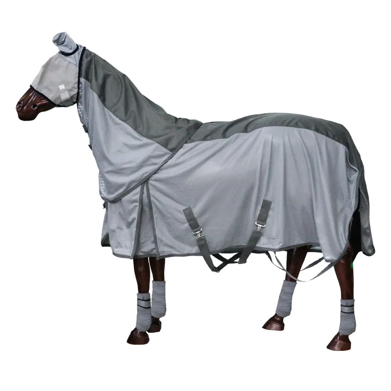

Wholesale Horse Rug Set Custom Combo Fly Sheet Equestrian Equine Polo Wraps Fly Veils Horse Riding Products, Custom colors