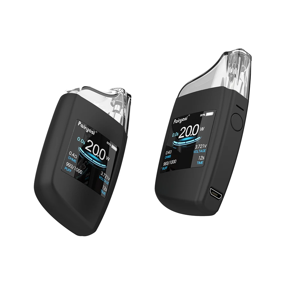 

LED screen magnet attached electronic cigarette vape pen pod new trend, Black, white etc