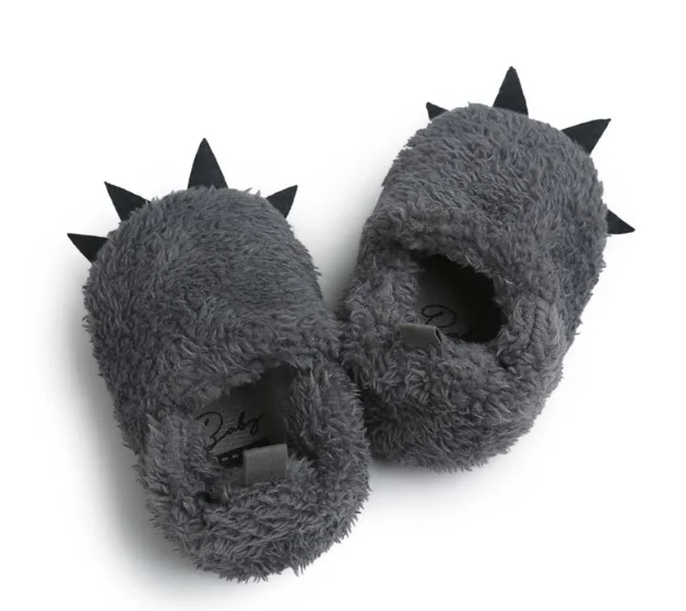 
Baby Boys Girls Soft Plush Slippers Bear PAW Animal Boots Toddler Infant Crib Shoes Winter House Shoes furry cotton boots 