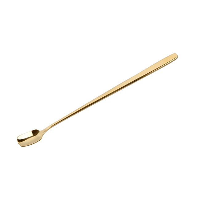 

Accept custom long handle metal wine spoon bar wine mixing 304 stainless steel spoon