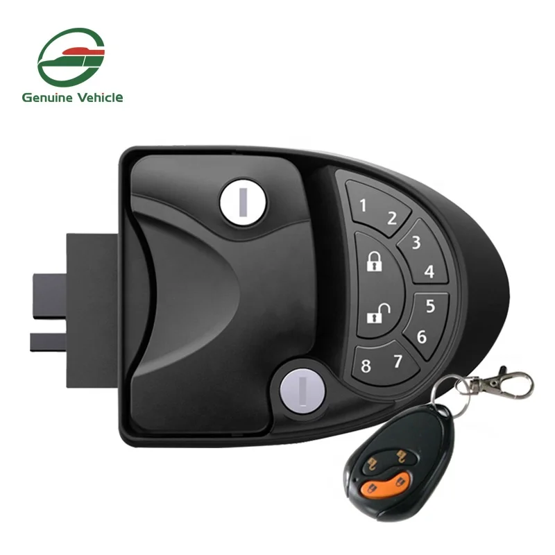 

Genuine Vehicle aluminium Remote open latch smart card controul camper rv entry electronic door lock with keypad