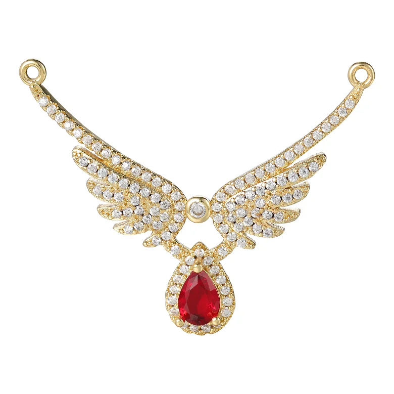 

Fashion 14k Gold Wing Pendant Diy Necklace Bracelet Handmade Making Jewelry Accessories Charm Pendant New Products, 14k gold plated