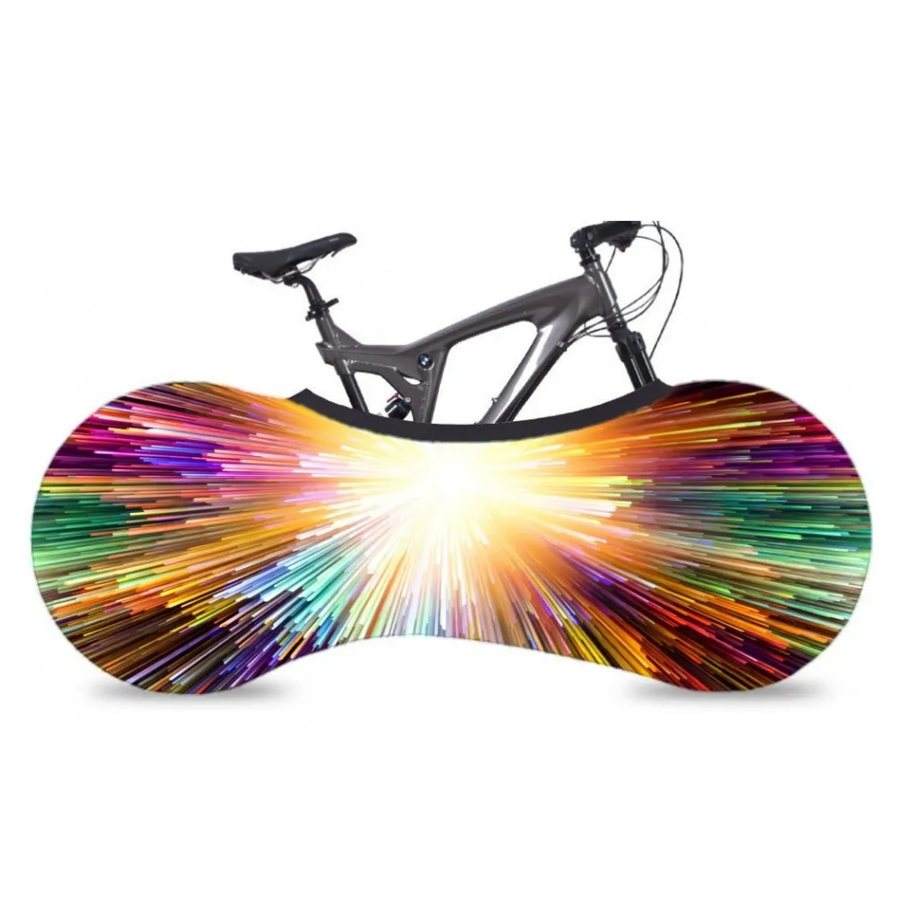 

2018 hot selling Bike Covers indoor anti dust sand Polyester Bicycle wheel tire cover, Black or colorful