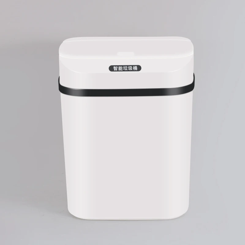 

Whole sale price customized intelligent automatic smart trash, White+black