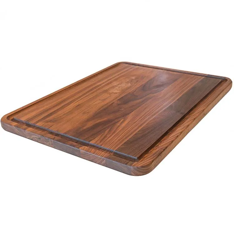 Large Walnut Wood Cutting Board by Virginia Boys Kitchens - 18x24 American Hardwood Chopping and Carving Countertop Block with