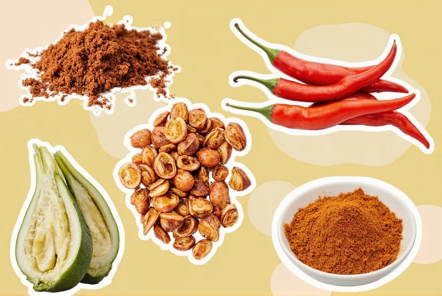 Close-up of ground dried chilies in a bowl