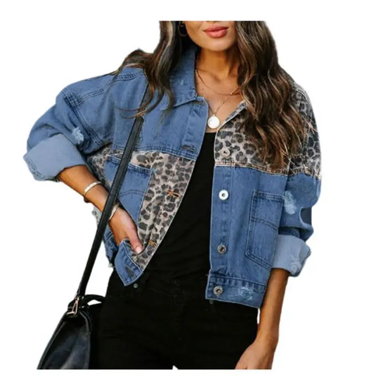 

Latest Design Good Quality Women Fashion Clothing 2020 Winter Blue Jeans Women Coats Ladies Jeans Jacket